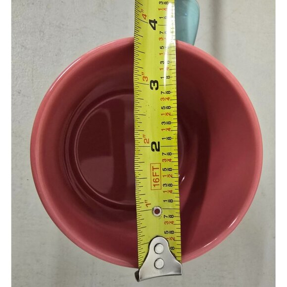 Hello Kitty Ceramic Mug Multi-Colored Bow Print Pastel Blue Pink Interior - Picture 7 of 7